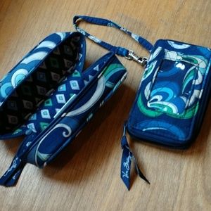 Vera Bradley sunglass case and wristlet